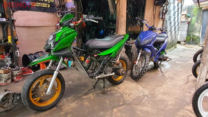 Yamaha Xeon dimodif buat trabas