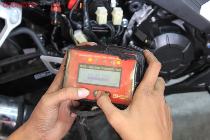 Melihat hasil pembakaran injeksi sebagai contoh menggunakan HiDS- Injection Diagnostic Tools