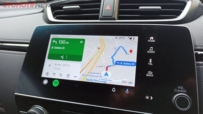 Peta digital sudah support di Honda CR-V Prestige