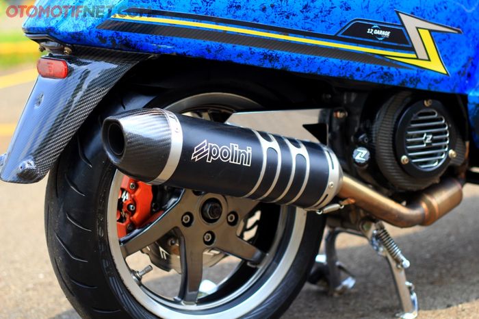Knalpot Polini Evo dipercaya sebagai saluran gas buang untuk mesin bore upnya, blaarrr&hellip;