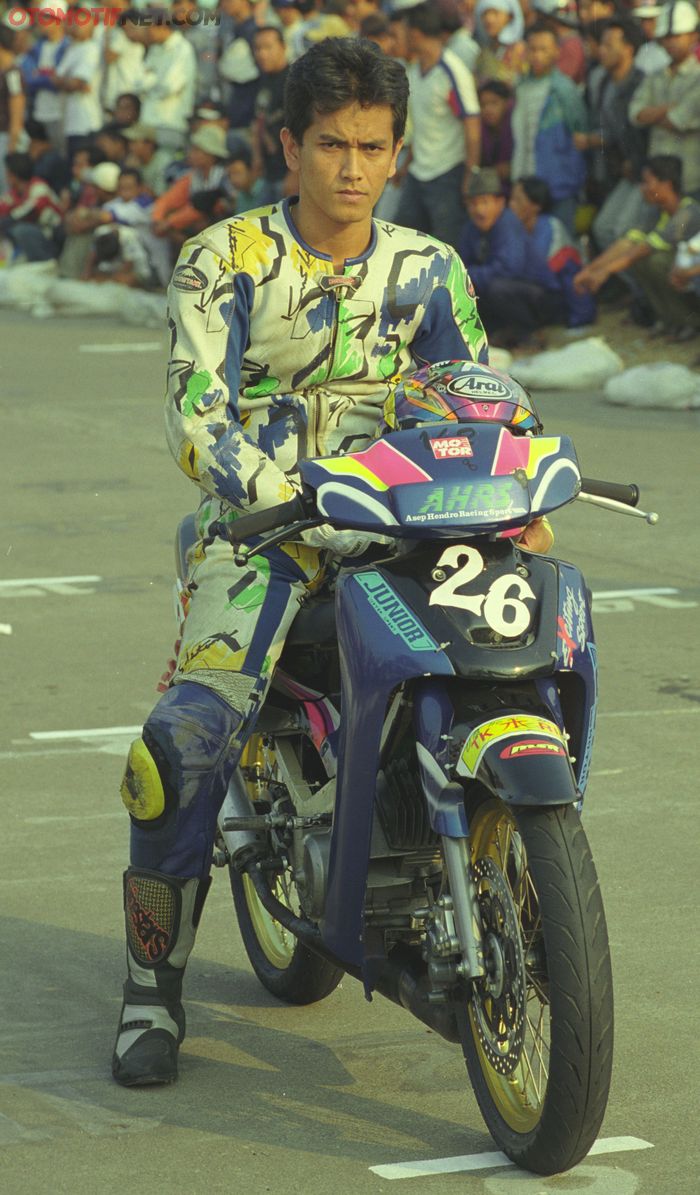 Asep Hendro saat muda, termasuk pembalap yang disegani akan skill balapnya