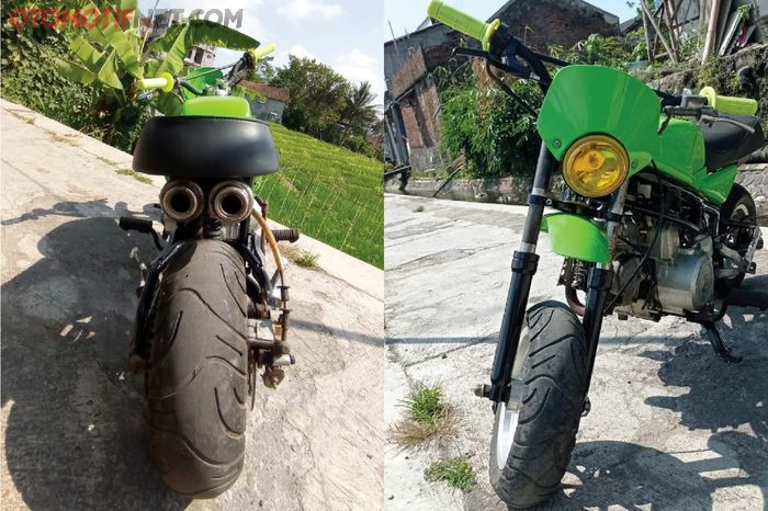 Tampak depan dan belakang 