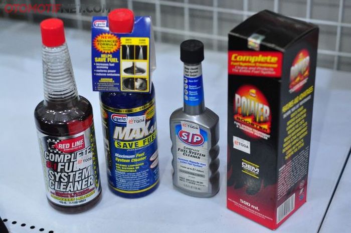Ilustrasi beberapa produk fuel system cleaner yang ada di pasaran