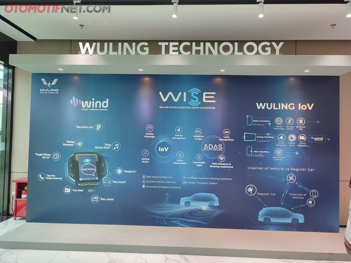 Terpampang dengan jelas teknologi yang sudah dipakai Wuling