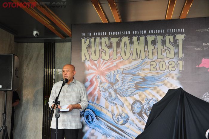 Konferensi Pers Kustomfest 2021 dibuka langsung oleh Menteri Koperasi dan UKM Teten Masduki