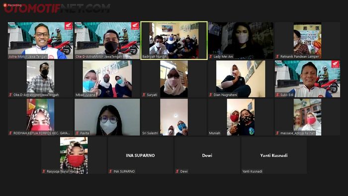 Edukasi lewat virtual  untuk perempuan Indonesia dari Sabang sampai Merauke. 