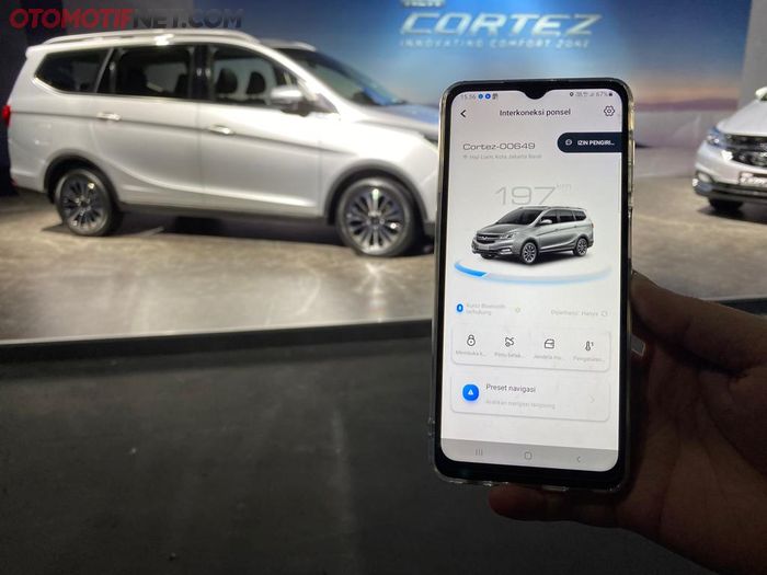 New Cortez dengan teknologi Internet of Vehicle (IoV). Bisa menyalakan mesin dari smartphone.