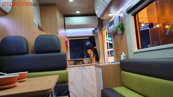 Setup kabin Isuzu Traga motorhome