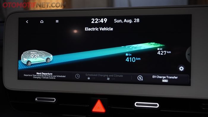 Sisa Perbandingan Jarak Tempuh Hyundai IONIQ 5 Antara Tanpa AC dan Dengan AC Setelah Dipakai Seharian