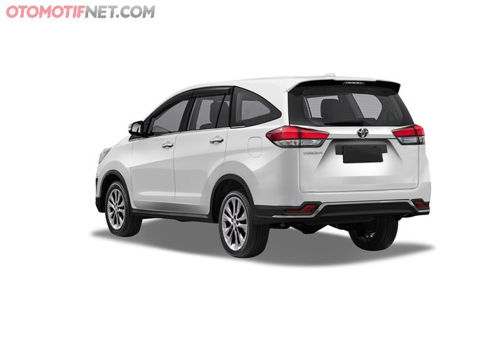 Perkiraan tampilan belakang Toyota Kijang Innova generasi terbaru bermesin hybrid