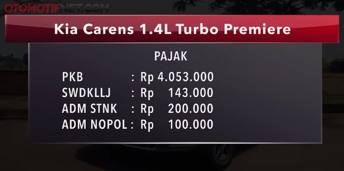 PKB mobil baru Kia Carens 1.4 Turbo Premiere