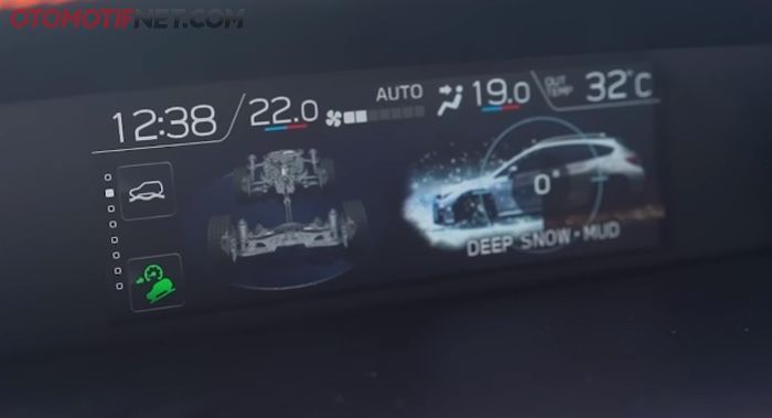 Multi Information Display di mobil baru Subaru XV