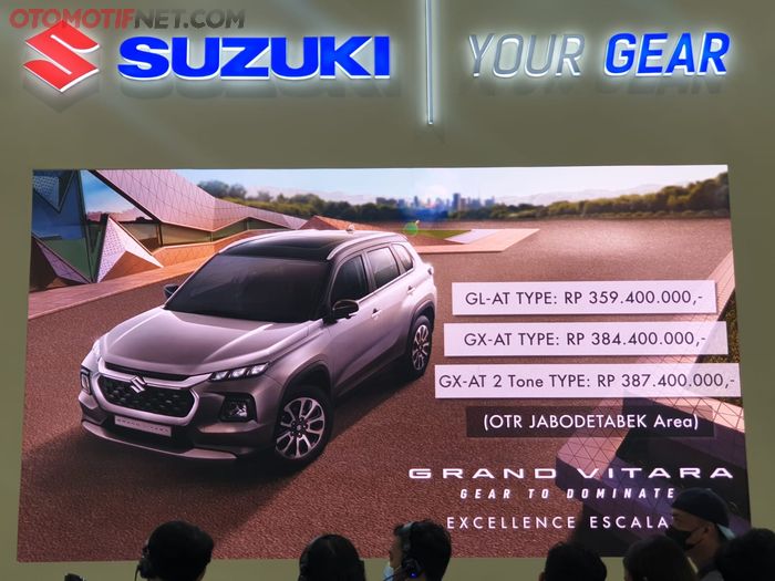 Pengumuman harga jual Suzuki Grand Vitara di Gaikindo Jakarta Auto Week (GJAW) 2023