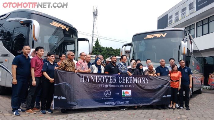 Perusahaan Otobus Siliwangi Antar Nusa (PO.SAN) memperkenalkan 10 unit armada bus Mercedes-Benz OH 1526