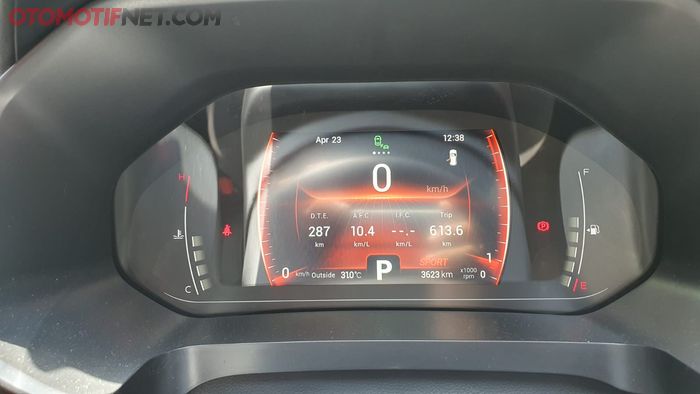 Begini tampilan speedometer Chery Tiggo 7 Pro saat pakai Driving Mode Sport