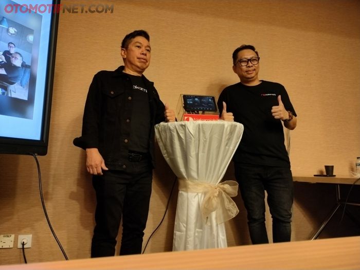 Peluncuran head unit Nakamichi Legend Pro MK II di gedung PT Berkat Audio Perkasa Jaya (BAPJ), Kamis (15/6/2023)