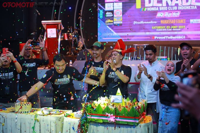 Ulang tahun ke-10 Honda Brio Club Indonesia (HBCI) dirayakan di Makassar
