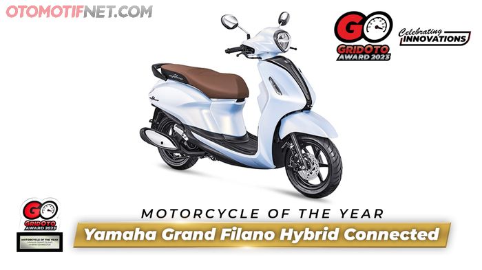 Yamaha Grand Filano Hybrid Connected meraih gelar Motorcycle of The Year dari GridOto Award 2023