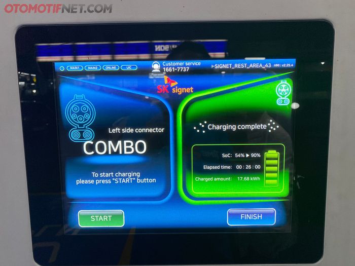 Isi daya baterai dari 54% ke 90% butuh waktu 26 menit.