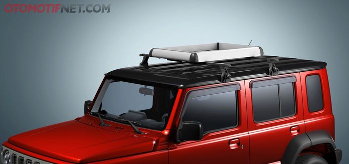 Roof rack dan roof basket dan talang air dari Suzuki Genuine Accesories untuk Jimny 5 pintu