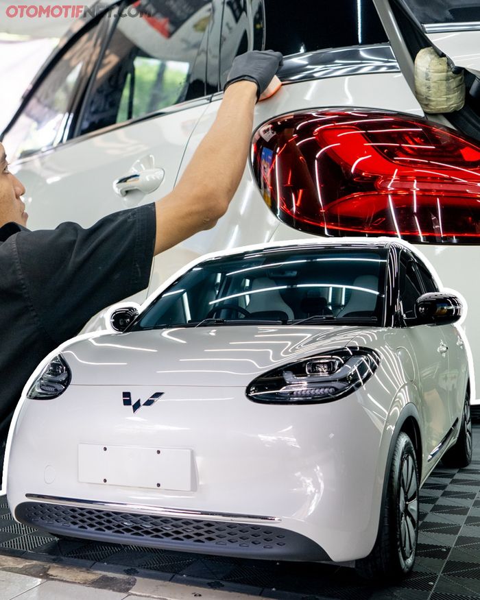 Wuling Bingou EV lakukan Nano Ceramic Coating di Scuto