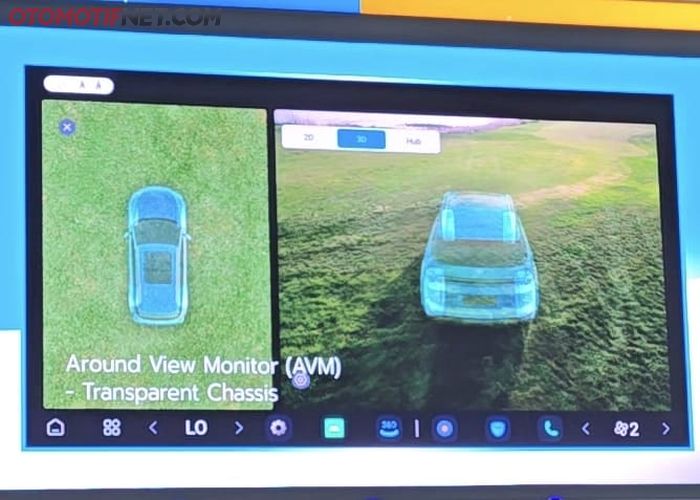 Dilengkapi fitur Arround View Monitor dengan tampilan Transparrent Chasis