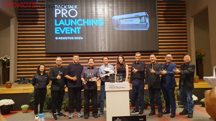 Prosesi launching Cardo Packtalk Pro hari ini (8/8/2024)