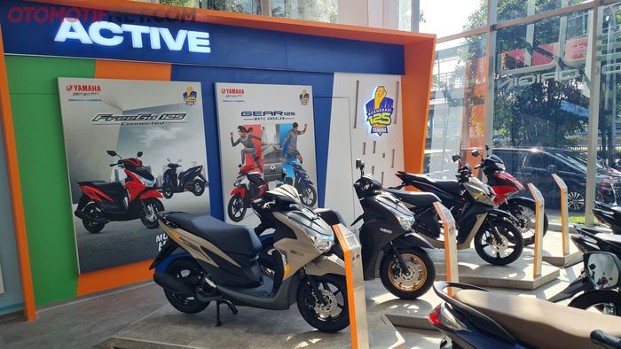 Zona Active jadi area pajang skutik fungsional Yamaha