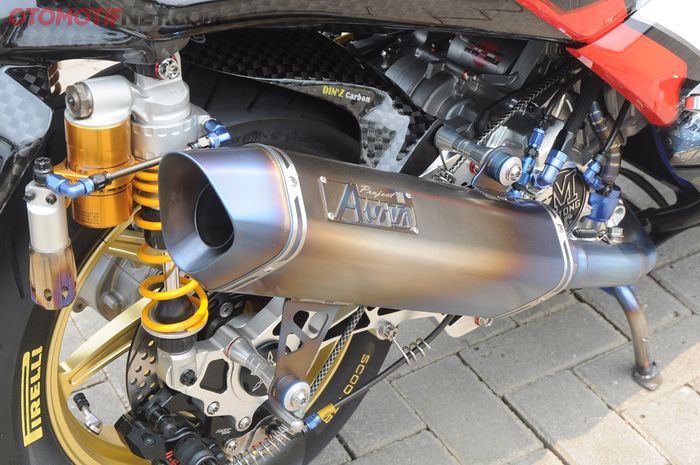 Knalpot Yamaha XMAX pakai Project Atom full system dari Thailand