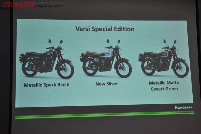 Pilihan warna Kawasaki W 175 special edition