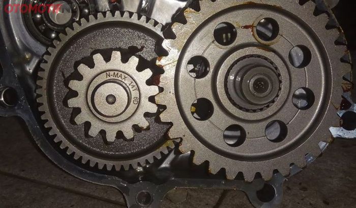 Ilustrasi Rangkaian Gir Rasio Transmisi motor matik