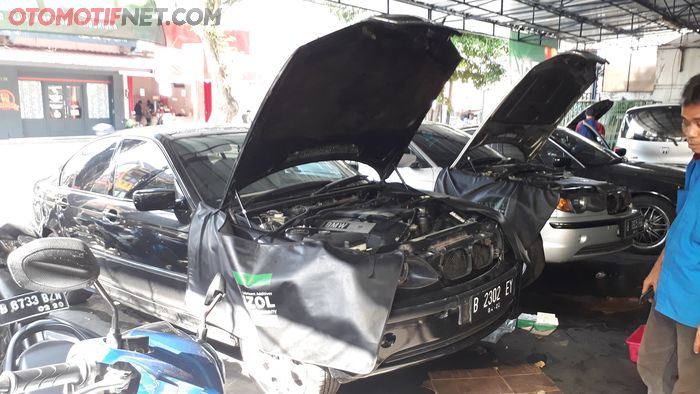 BMW E46 di bengkel spesialis Anugerah Motor BMW 