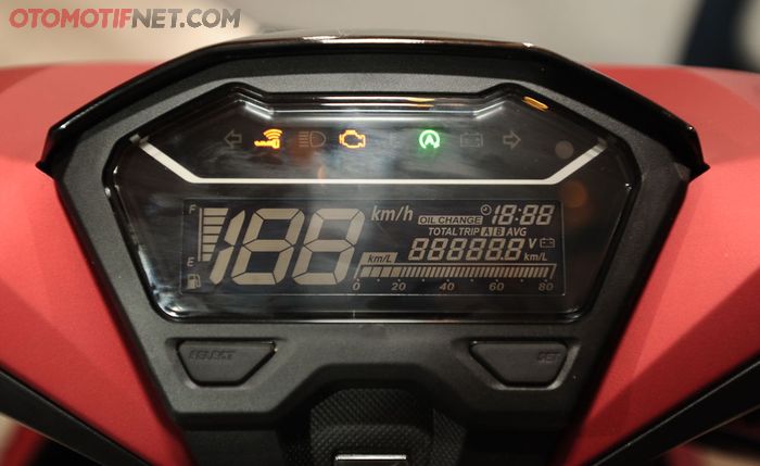 Panel speedometer full digital, sekarang lebih banyak informasinya