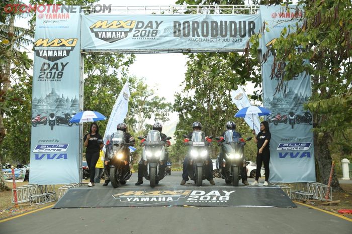 Finish MAXI YAMAHA Tour de Indonesia di acara MAXI DAY di Candi Borobudur (14/7)