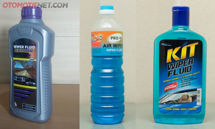 Contoh beberapa air wiper atau wiper fluid yang dijual di Indonesia