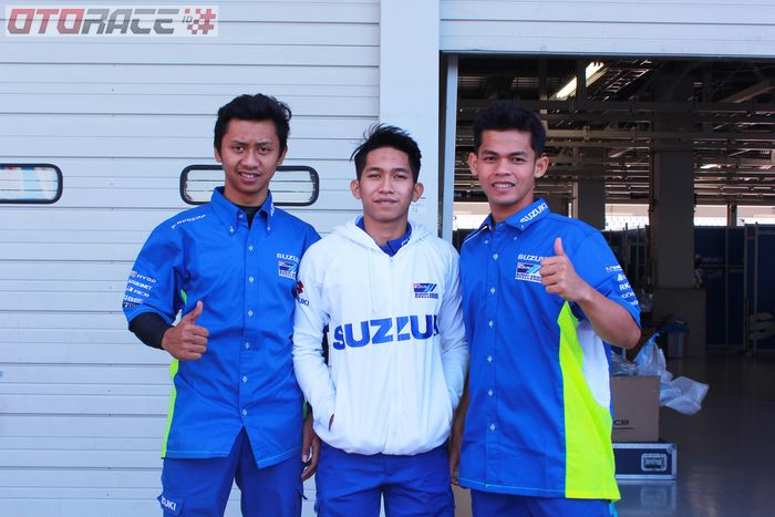 Pembalap Indonesia di SAC 2017. Dedy Kumohon, Nur Alfath, dan Ahmad Syaugi. 