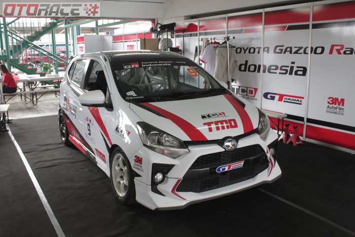 Toyota Agya GR Sport besutan Jordan Johan dari tim Toyota Gazoo Racing untuk Kejurnas ITCR 1200. 