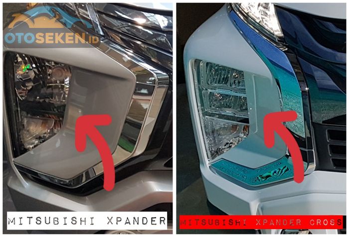 Lampu depan Mitsubishi Xpander Cross vs Mitsubishi Xpander