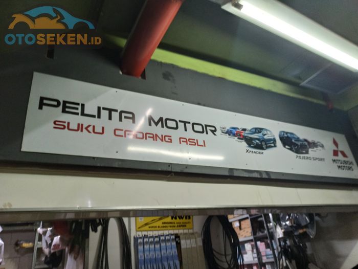 Pelita Motor Mitsubishi menjual suku cadang asli