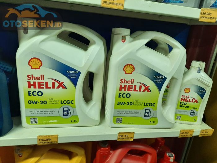 Shell Helix Eco oli mesin untuk mobil LCGC
