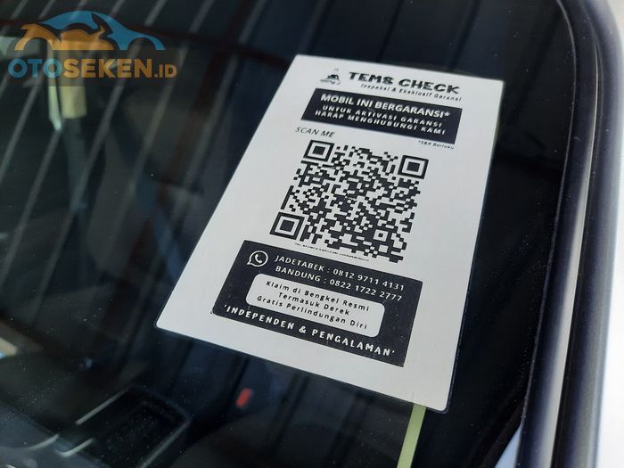 Barcode inspeksi dan aktivasi garansi Tems Check