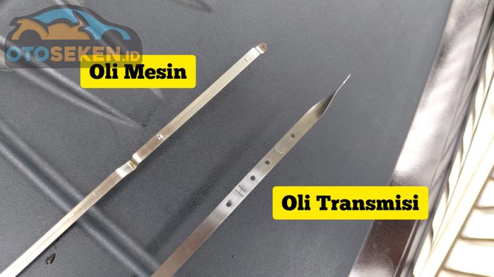 Dipstick oli mesin dan oli transmisi