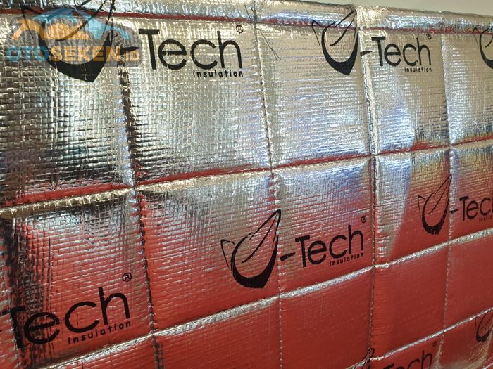 Peredam V-Tech Insulation terbuat dari serbuk kaca