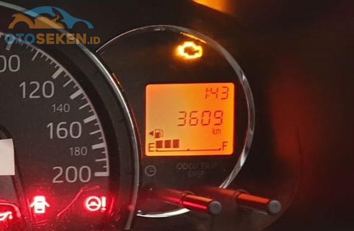 odometer Toyota Agya 1.2 G 2017 MT di angka 3.609 kilometer