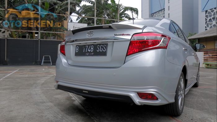 Tampak Belakang Toyota Vios TRD CVT generasi keetiga