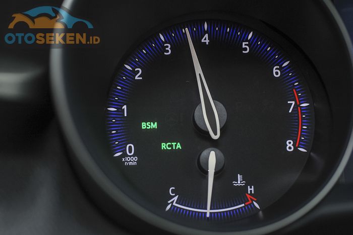 Ilustrasi. Putaran Mesin di Takometer Panel Instrumen Toyota CH-R