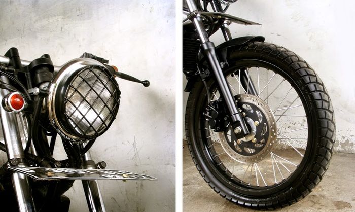 Yamaha V-Ixion bergaya tracker garapan Katros Garage