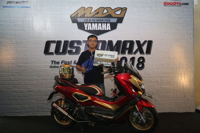 Modifikasi NMAX Charles dengan konsep Iron Man