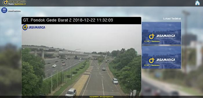 Pantauan jalan melalui www.jasamargalive.com