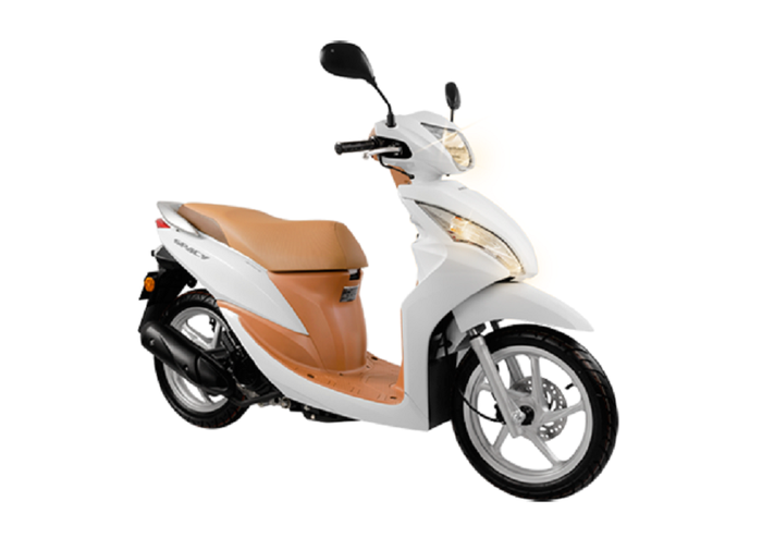Honda Spacy warna Pearl Metalloid White
